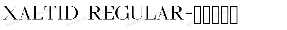Xaltid Regular字体转换
